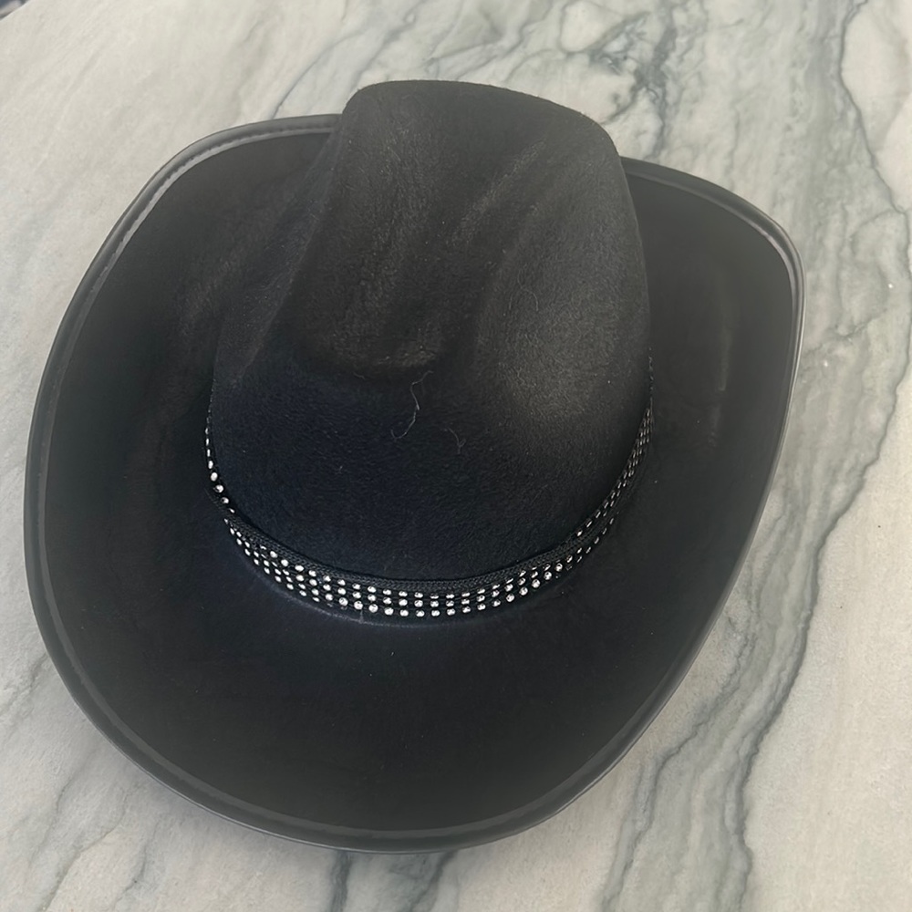 Princess Polly, black, studded, cowgirl hat